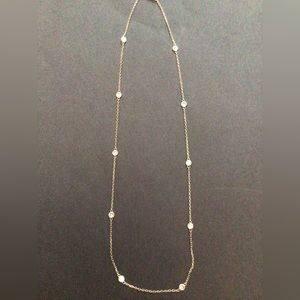 Diamond Dot Stationery Necklace